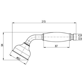 Душевая лейка Rav Slezak Seina KS0017 Хром